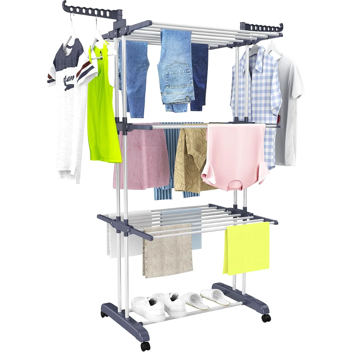 HOMIDEC 4-Tier Folding Drying Rack