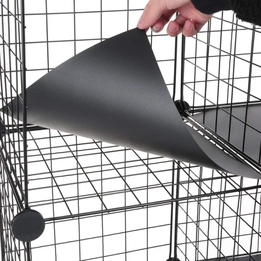 Wire Cube Storage Shelf, detail view