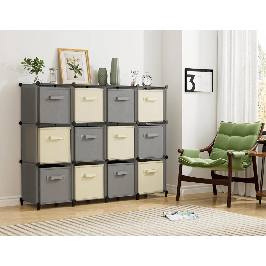 12-Cube Storage Organizer, detail view