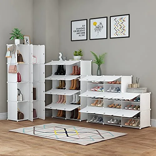 32-Pair Shoe Cabinet, detail view