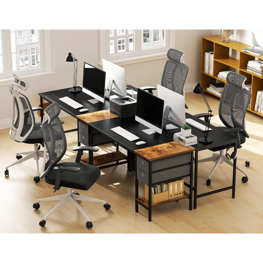 47" Desk with Drawers, detail view