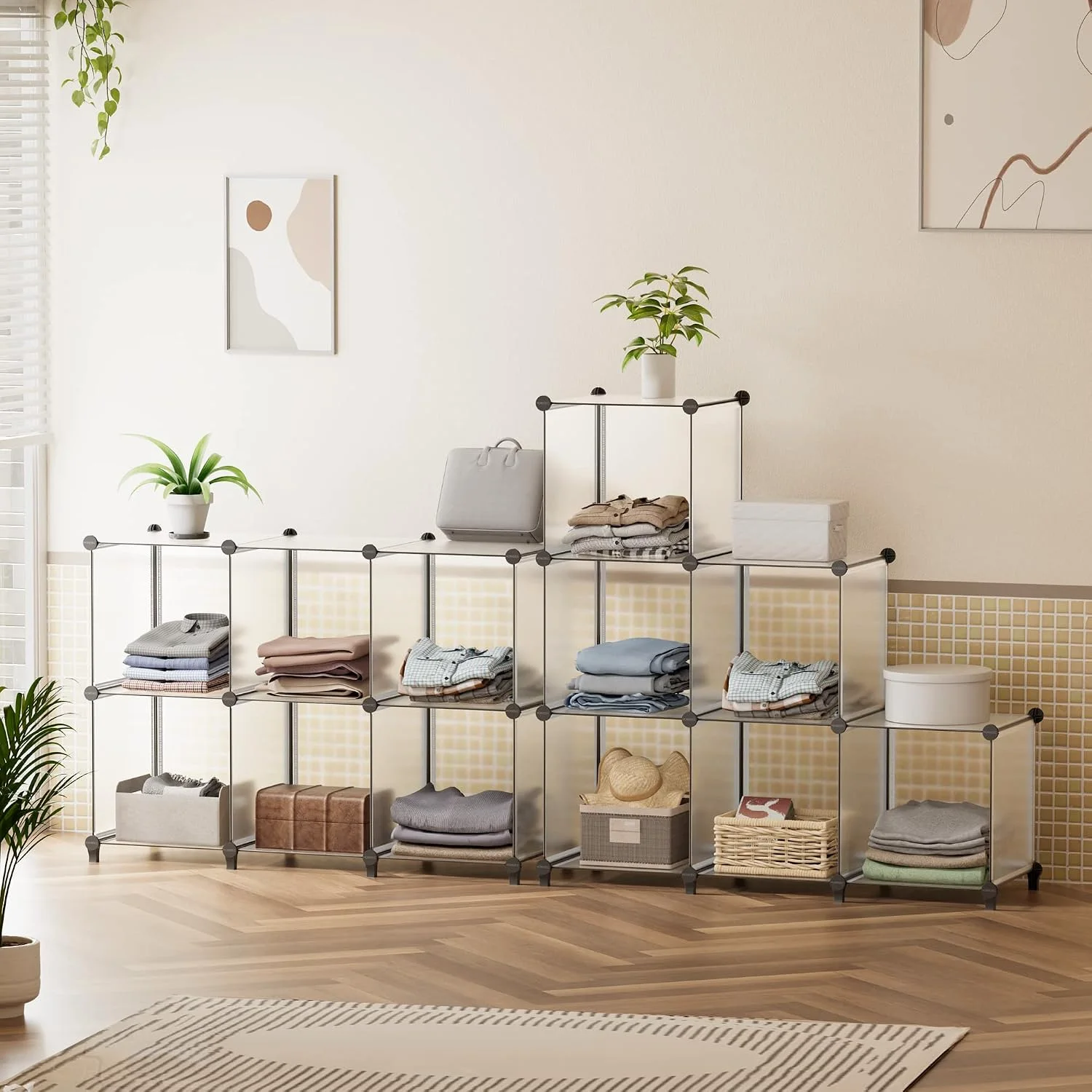HOMIDEC storage in a real room, gallery view 1
