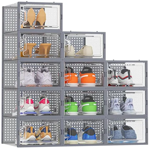 HOMIDEC Clear Shoe Boxes