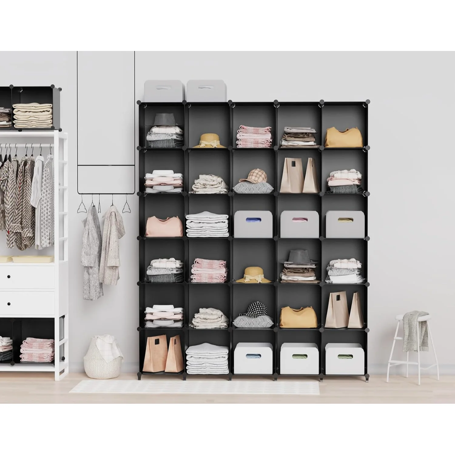 HOMIDEC storage in a real room, gallery view 2