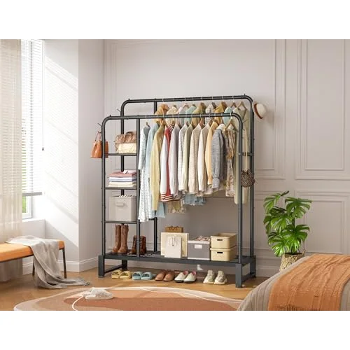 Double-Rod Clothes Rack, detail view
