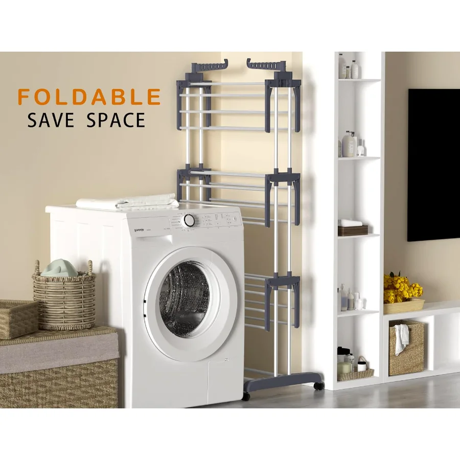 4-Tier Folding Drying Rack, detail view